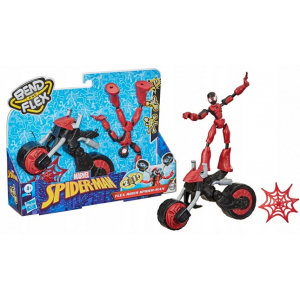 SPIDERMAN Bend and Flex Motocykl 2w1 Figurka 15 cm